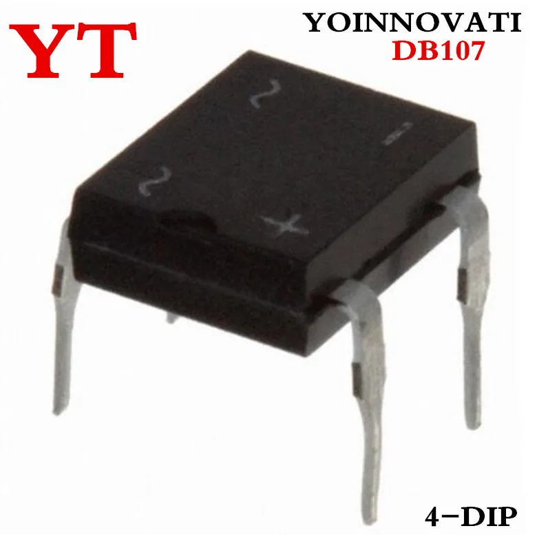 100 шт./лот DIP 4 DB107 DB107S 1A 1000 В диодный выпрямительный мост|bridge rectifier 1a|bridge diode rectifierbridge