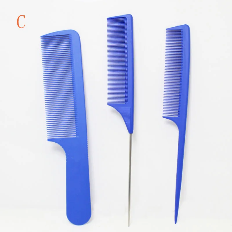 Японский Небьющийся Y/S парк парикмахерский гребень набор 3 цвета парикмахерская