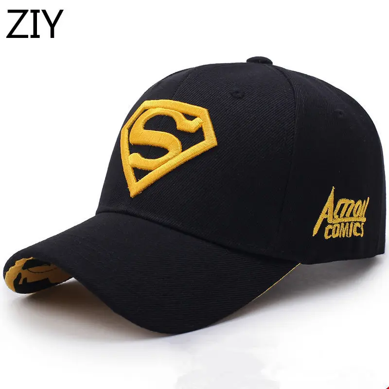 Супермен шляпа в стиле хип хоп бейсболка Мужская snapback кости trucker Кепки Лето папа