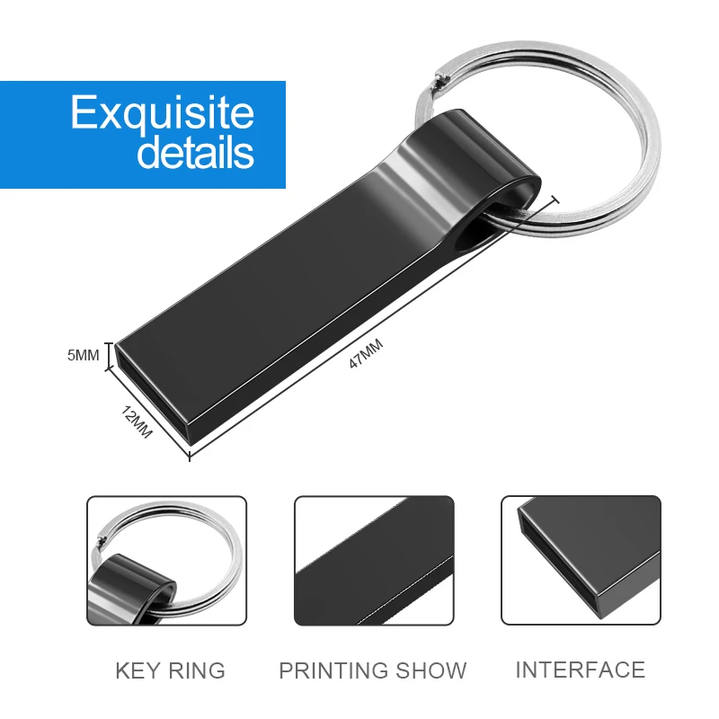 Новое поступление металлическая USB флешка 32 ГБ 64 128 16 8 4 Гб бесплатная доставка|USB