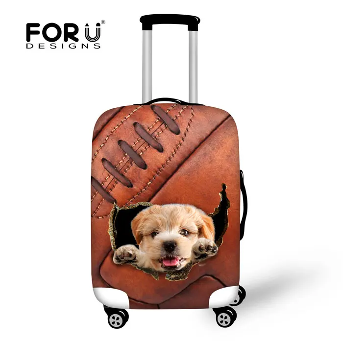 W3832 FORUDESIGNS/Африканский принт для девочек, Толстый эластичный багажный Защитный чехол на молнии для 18-32 дюймов, чемодан, аксессуары для путешествий - Цвет: W3832