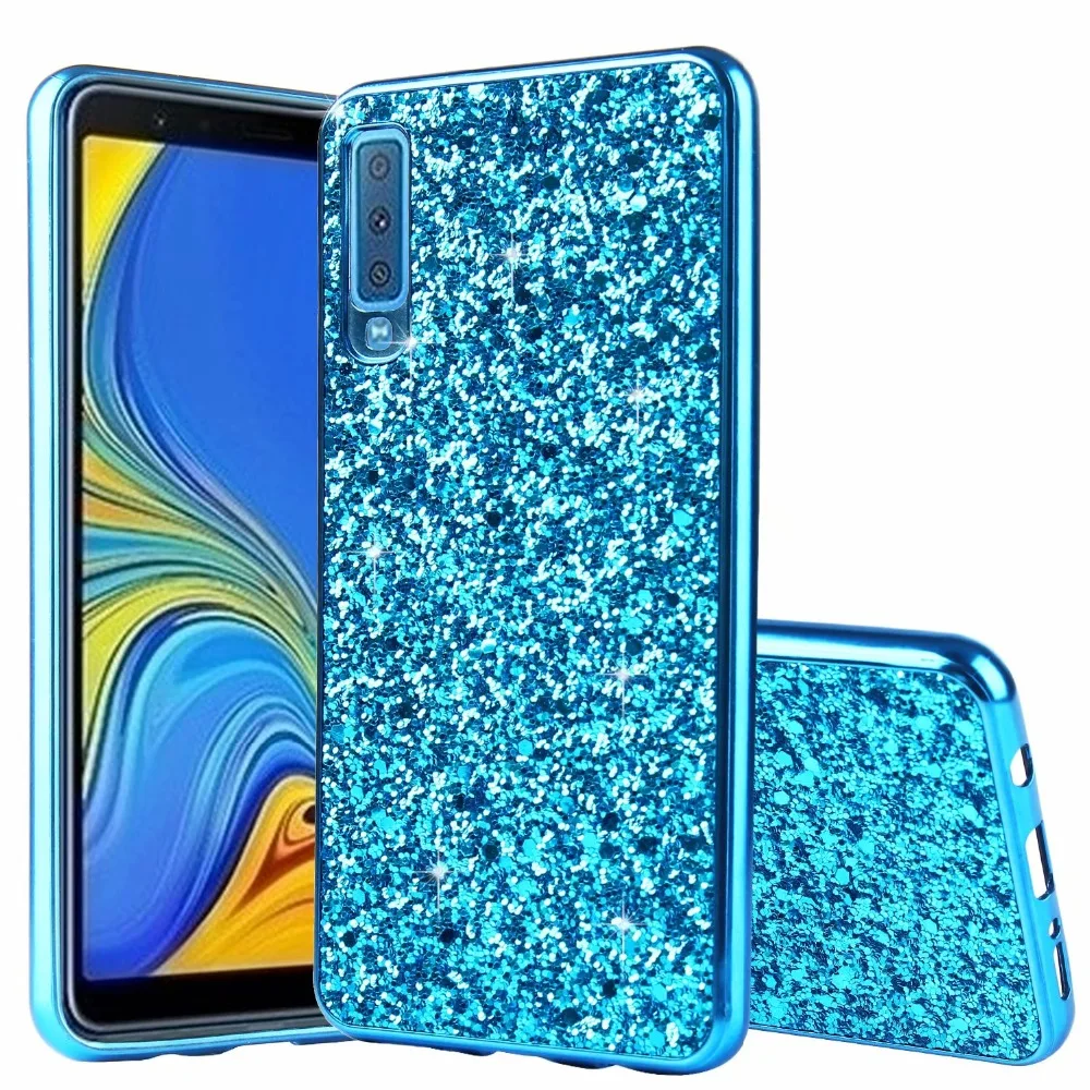 Мягкий чехол из ТПУ с блестящими блестками для samsung Galaxy A7 A 750 чехол для samsung Galaxy A7 A750 6,0 дюйма