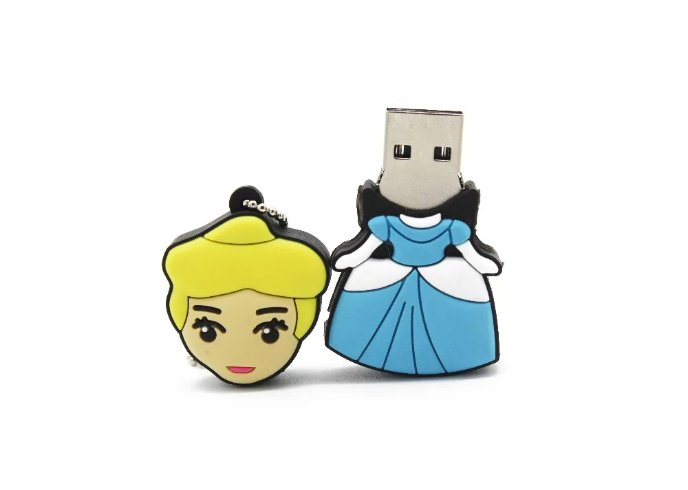 Модель с милой принцессой из мультфильма KING SARAS, usb флеш-накопитель 2,0, 4 ГБ, 8 ГБ, 16 ГБ, 32 ГБ, 64 ГБ, милый подарок