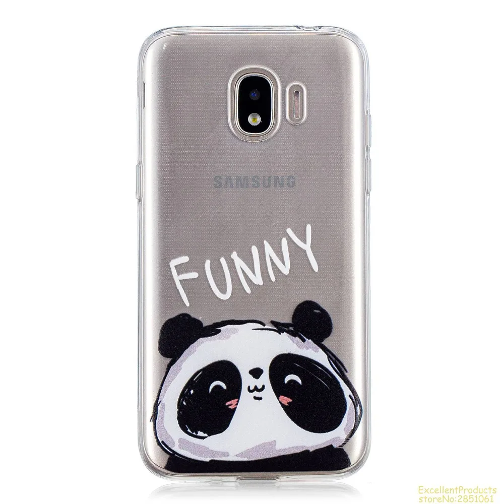 Силиконовый чехол для телефона samsung J2 PRO 2018 fundas hoesje Красивый Веселый мультяшный