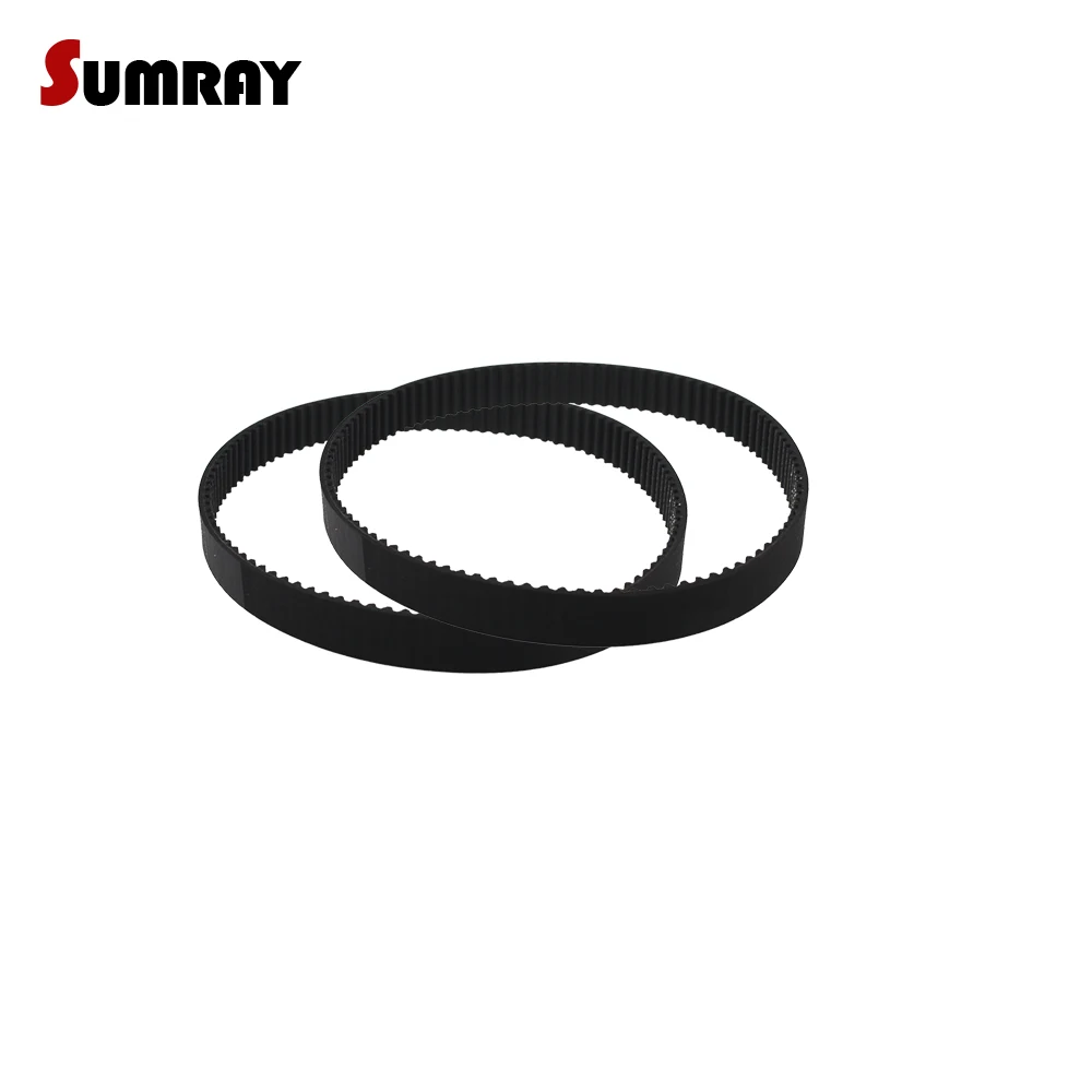 2PCS Rubber Tooth Belt HTD 3M-270/273/276/279/282/285/288/291/294/297mm Pitch Length Timing Belt 10/15mm Belt Width Gear Belt