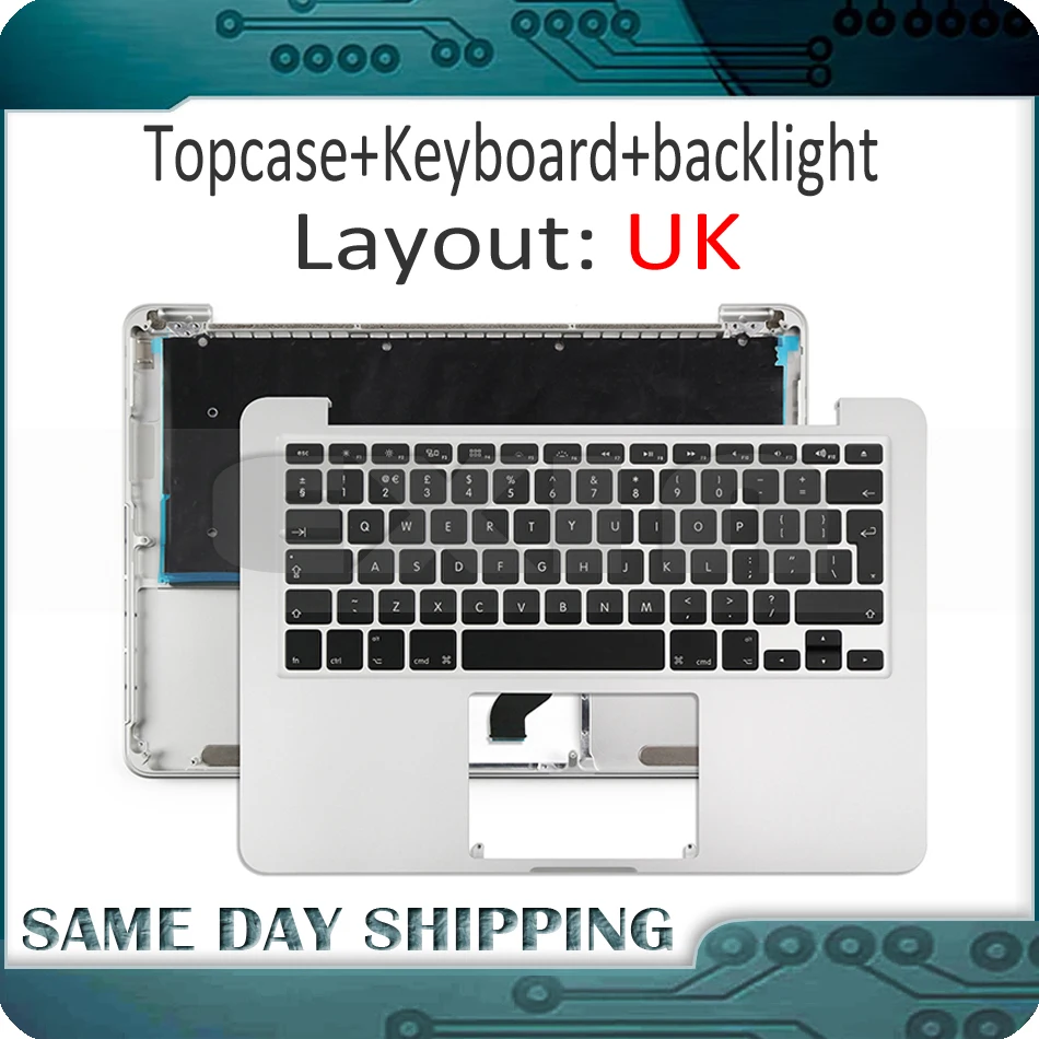 Для Macbook Pro Retina 13 &quotA1502 английская клавиатура с верхним корпусом Topcase + Подсветка