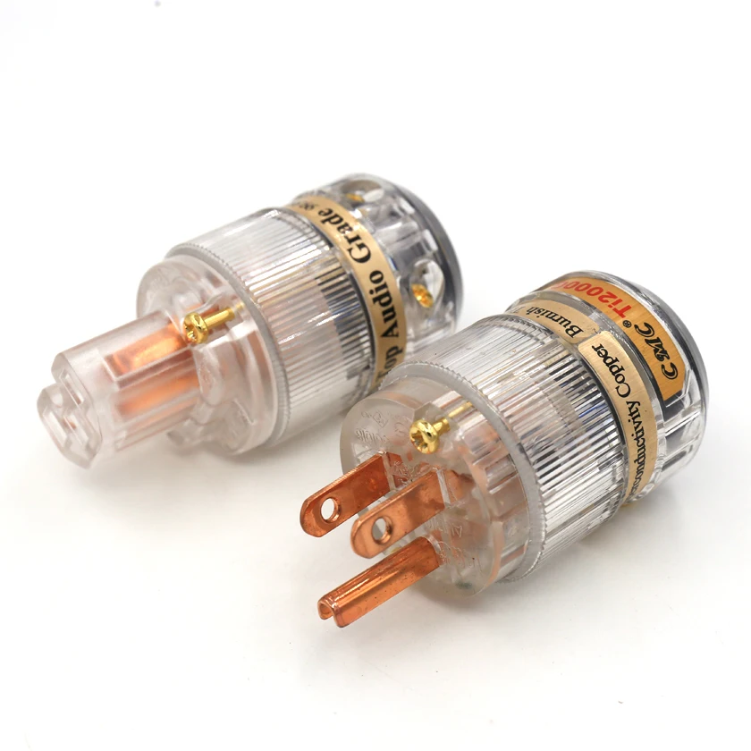 Одна пара CMC Ti2000M чистая красная медь Американская версия штепсельная вилка