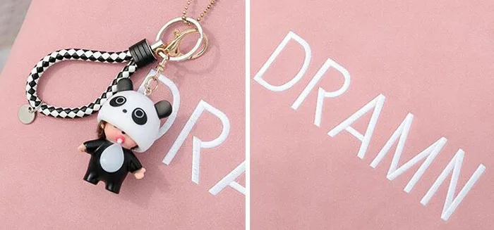 Для женщин S кожа Сумка Сумочка розовый милые куклы кулон девушка мешок dramn печати