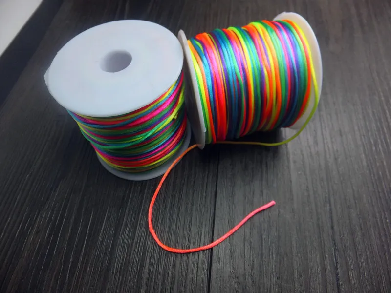0.6mm 98meters/Roll Chinese Knot Beading Nylon Cord Thread Macrame Rattail Bracelet Braided String Rope CD-13 | Дом и сад