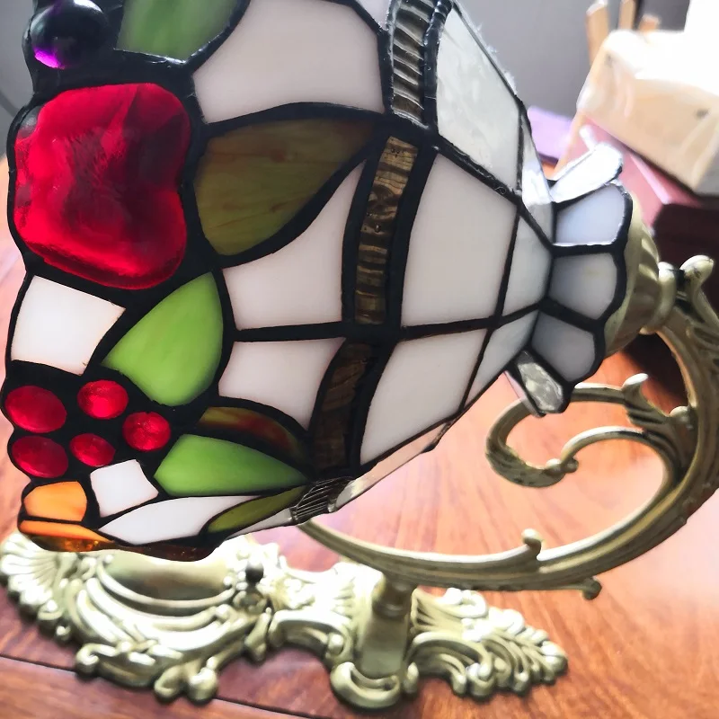 Настенный светильник FUMAT средиземноморский Tiffanylamp вишневый виноградный
