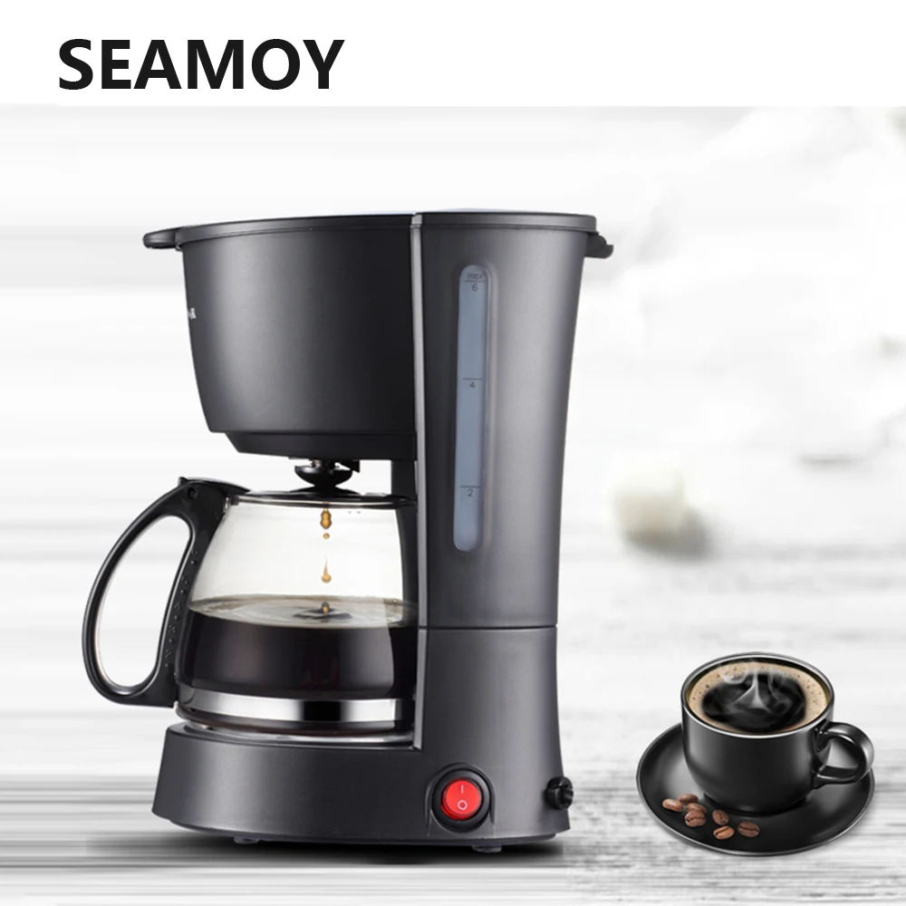 Seamoy 600 мл электрическая капельная Кофеварка машина черные песочные часы кофе чай кофе многофункциональная Эспрессо кофемашина 550 Вт