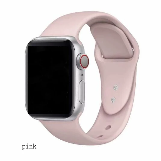 Элегантная форма Силиконовые петли для наручных часов Apple Watch серии 1/2/3, 42 мм, 38 мм, ремешок для наручных часов iWatch, 4 40 мм 44 резиновые Sportseries 5