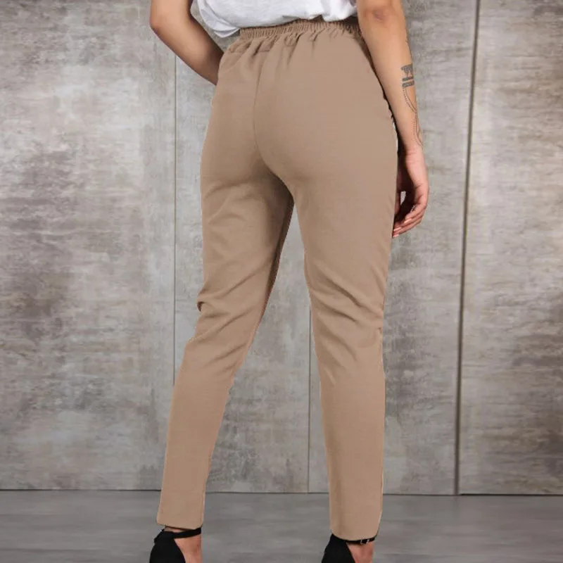 Women's Pants Ladies Trouser Work Summer Long Party Slim Fit Holiday Belt Bottoms Plus Size | Женская одежда