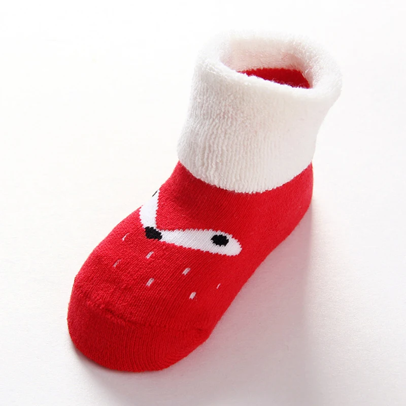 Теплые носки для маленьких мальчиков и девочек толстые из 100% хлопка