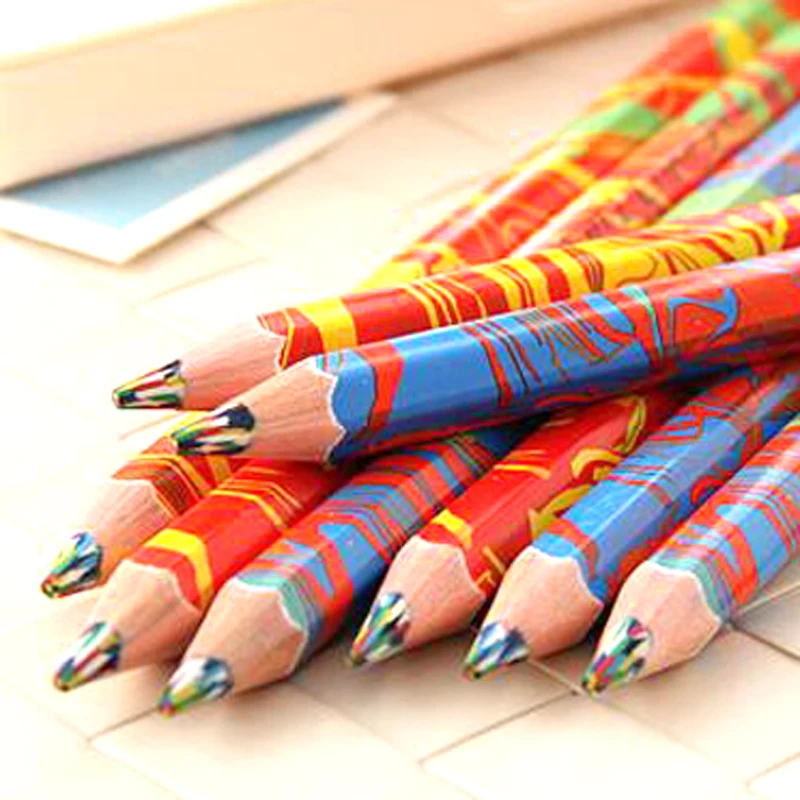

20 шт./лот разноцветные радужные карандаши для рисования карандаши для письма эскизы для детей граффити карандашный рисунок живопись ручка