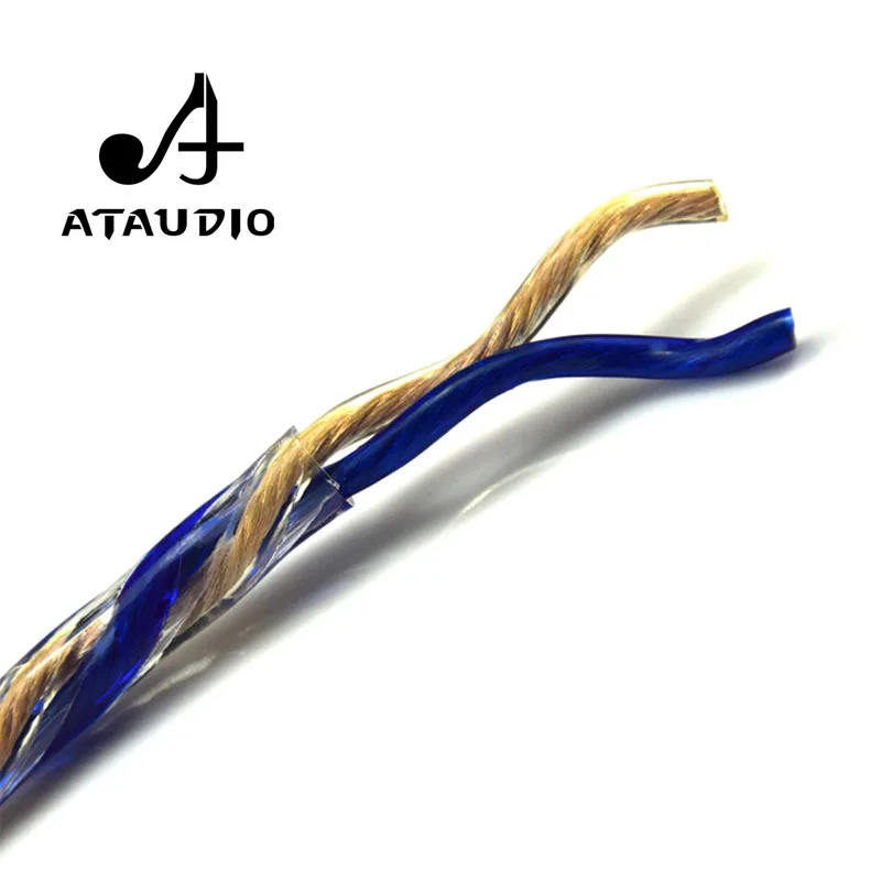 ATAUDIO HIFI динамик кабель высокого качества 6N OFC Чистая медь Hifi провод для Diy|Кабели