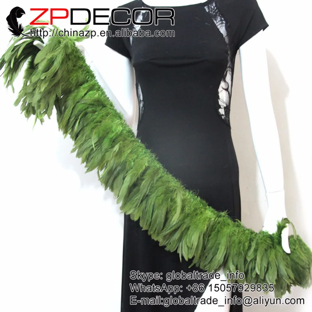 ZPDECOR 800 шт./лот 6 8 дюймов красивый отбеливатель крашеный петух шлаппен перья цвет