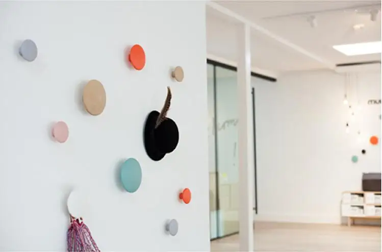 Украшение дома 5 шт./компл. креативные настенные крючки украшения древесный гриб крючок на дверь в спальню, после того, как крючки крючок одинарный настенный висящий
