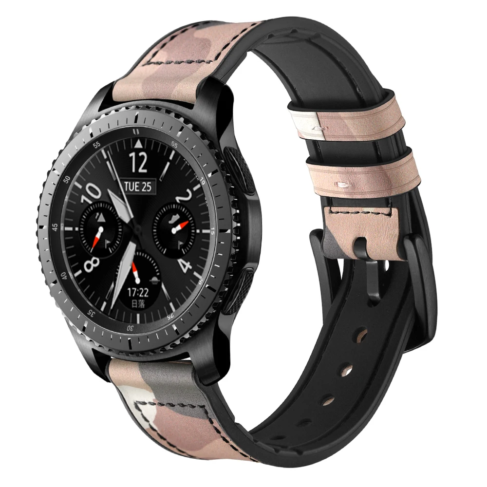 Ремешок для часов Samsung Gear S3 мягкий силиконовый ремешок из натуральной кожи Huawei Watch