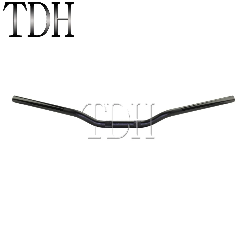 Черный руль мотоцикла 7/" 22 мм для Honda Kawasaki Yamaha Suzuki Harley Chopper Bobber ATV SX F EXC W CRF