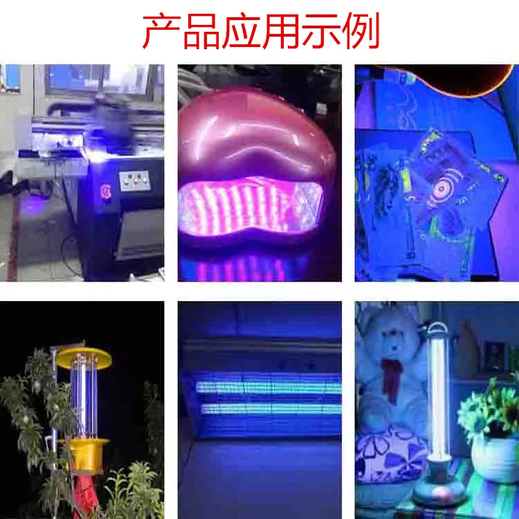 365 нм ультрафиолетовая Светодиодная лампа с шариком УФ фиолетовый свет для