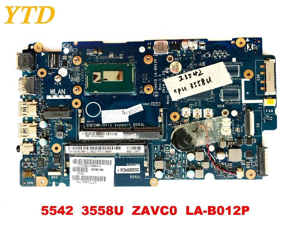 Оригинальная материнская плата для ноутбука DELL 5442 5542 3558U ZAVC0 LA-B012P протестирована