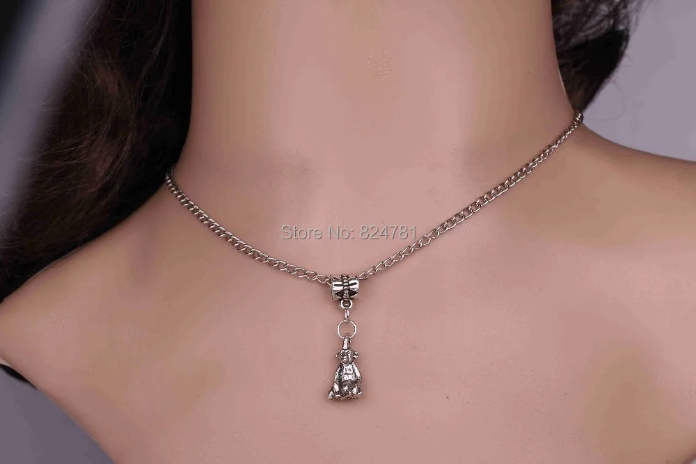 Hot Collar Free Shipping Wholesale Fashion 10Pcs Tibetan Silver Monkey Pendant Chain Necklace 17mmx9mm Jewelry Diy Z1041 | Украшения и