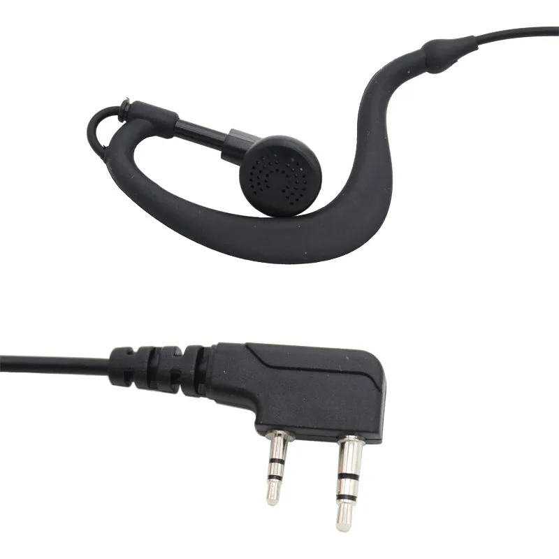 XQF 2-контактный ушной крючок гарнитура для Kenwood BaoFeng UV-5R GT-3 UV-82 BF-888S PX-888K H777 TG-UV2
