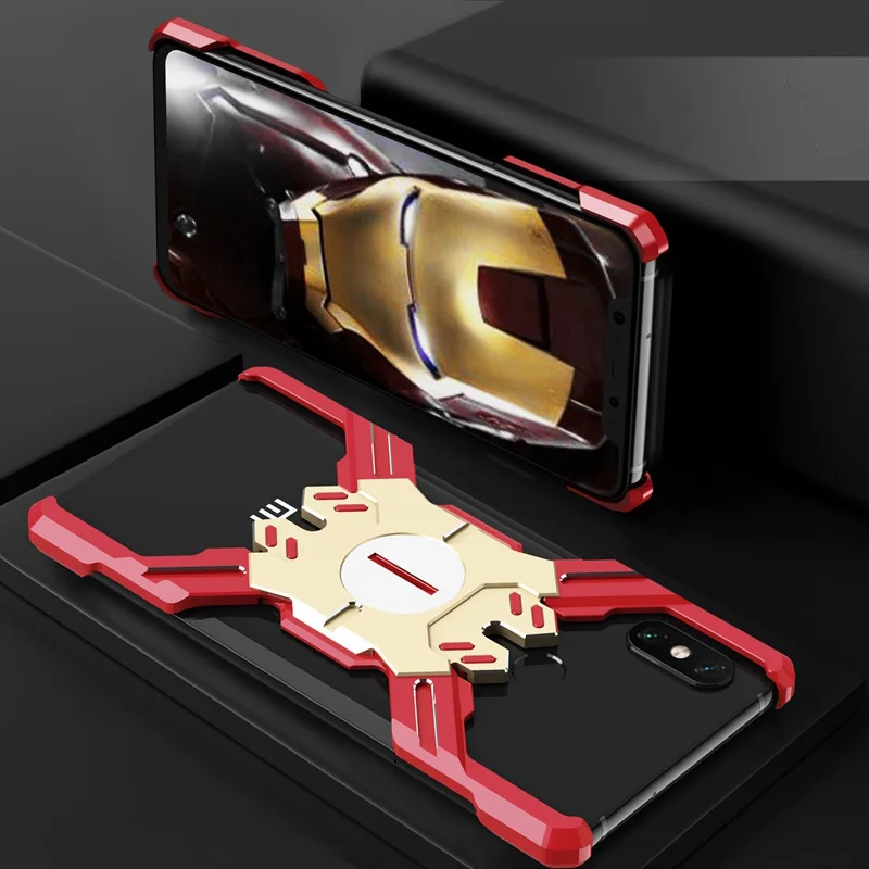 Red Gold Для Xiaomi Mi 8 Pro чехол Роскошный Жесткий металлический алюминиевый сплав защитный чехол бампер чехол для телефона для Xiaomi Mi 8 Explorer чехол - Цвет: Red Gold