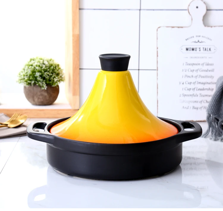 Марокко Tajine Tagine керамика горячий горшок кастрюля рисовое тушеное керамическое рис на пару Япония глиняная кастрюля высокая термостойкость 27 см