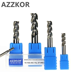 Фреза из вольфрамовой стали с покрытием из сплава, алюминиевый станок с ЧПУ, концевые фрезы с 3 лезвиями, верхняя фреза, фреза по дереву