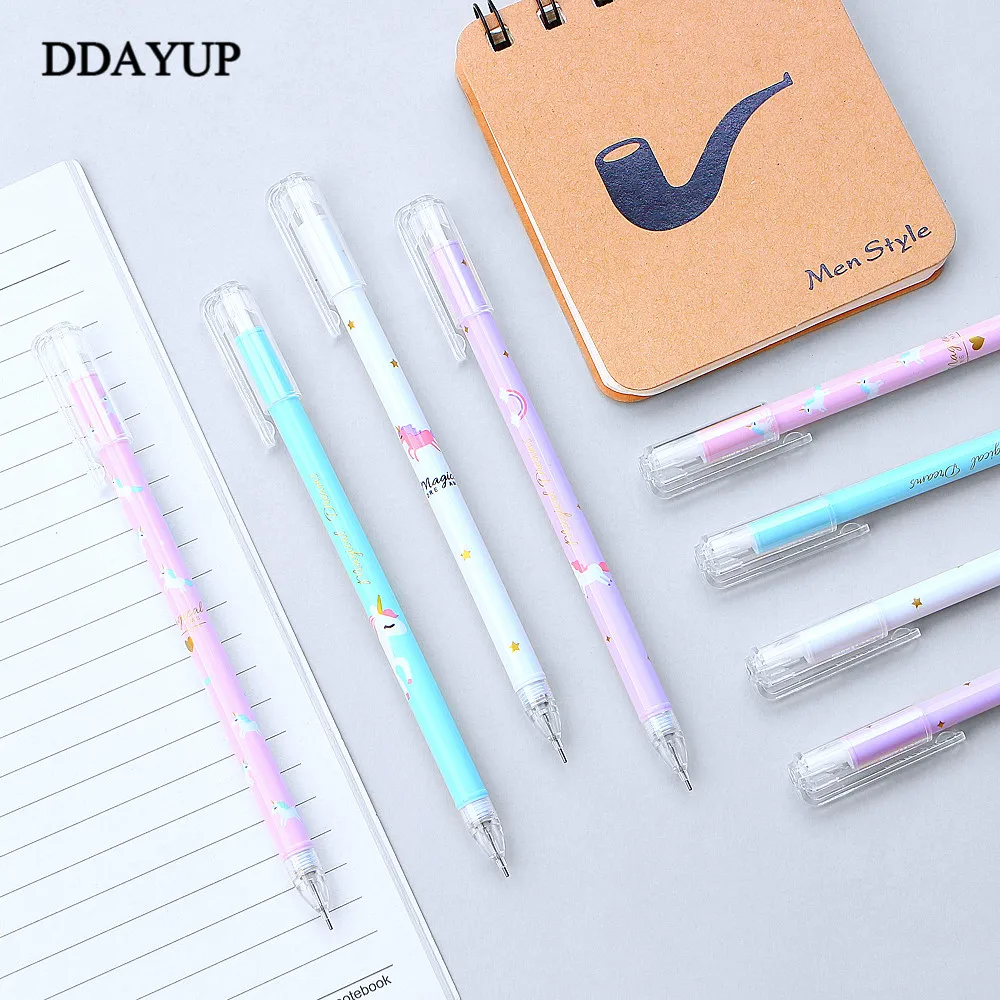 Карандаш автоматический механический с единорогом для девочек 0 5/0 7 мм 4