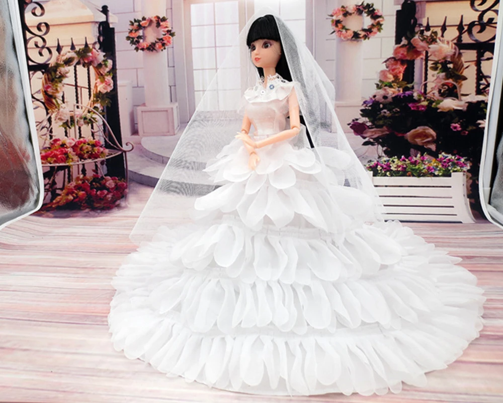 Платье для свадебной вечеринки NK 1 шт. платье принцессы ручной работы + вуаль