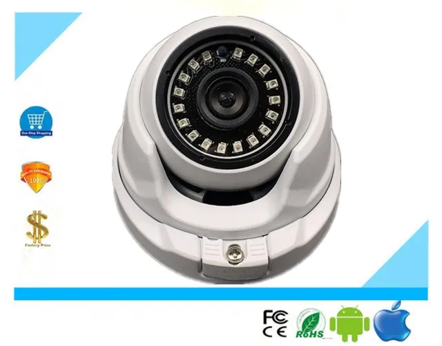 Sony IMX323 + 3516C H.265 3.0MP Низкая освещенность IP металлическая купольная камера 2048*1536 18