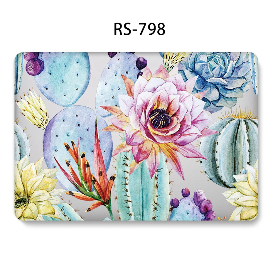 Модный жесткий чехол для ноутбука, чехол для MacBook 12 13,3 дюймов retina Touch Air Pro 13 12 15, противоударный чехол 2018Air 13 A1466 A1398