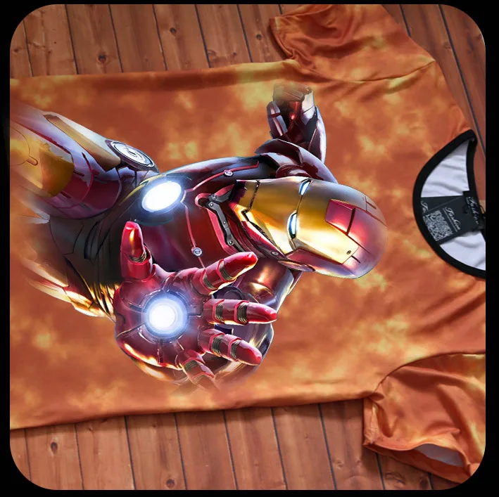 Мультфильм Мстители футболка Для мужчин для мальчиков Комикса Marvel фильм Костюмы