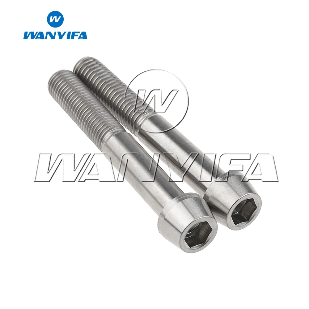 Wanifa 4 шт. M10x70mm 1 5 25 мм Шаг коническая головка Титан Ti Болт подходит суппорт Moun|ti