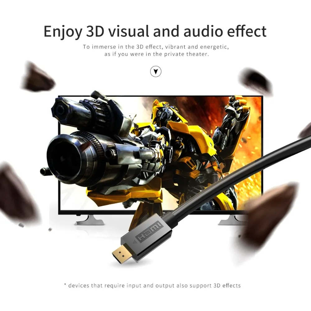 ORICO Mirco кабель 4K 3D 2 0 разъем для ЖК ТВ проектора PS3 PS4 xbox 360 PC видео кабель|Кабели HDMI| |