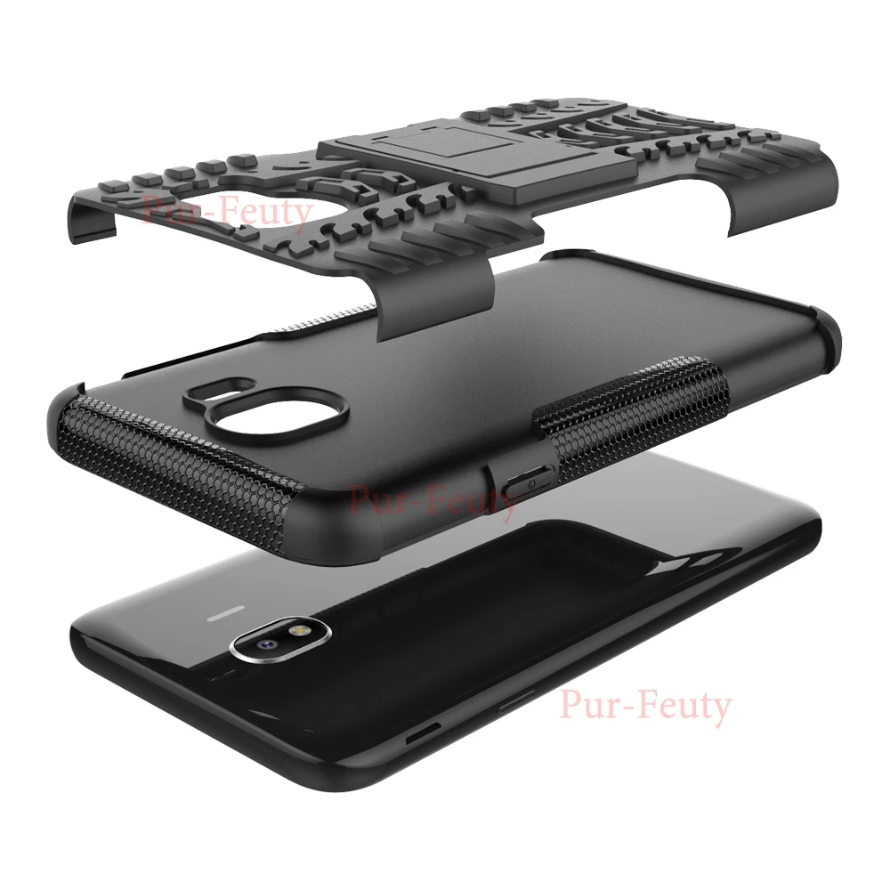 Case for Samsung Galaxy J2 Pro 2018 J250 J250F/DS Shockproof Armor Hard PC Silicon Cover SM-J250F/DS | Мобильные телефоны и