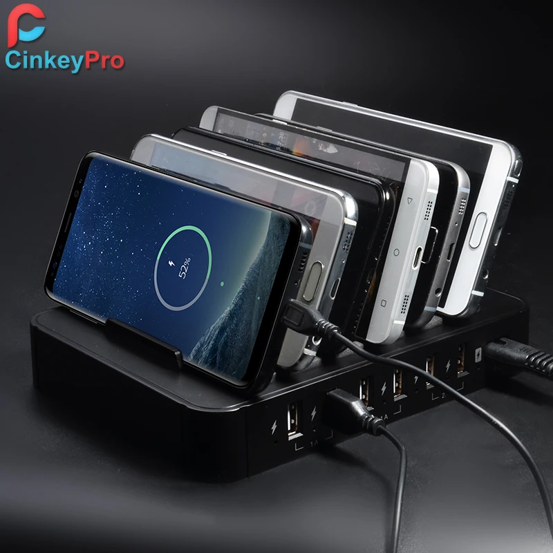 CinkeyPro 6 Порты станция для зарядки с USB наручных часов Apple Watch док samsung iPhone iPad