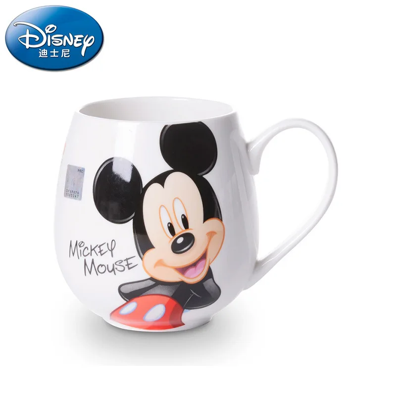 Mickey Mouse Straight drink cup Cartoon Minnie  Ceramic Cups Milk  Handle Coffee Mug