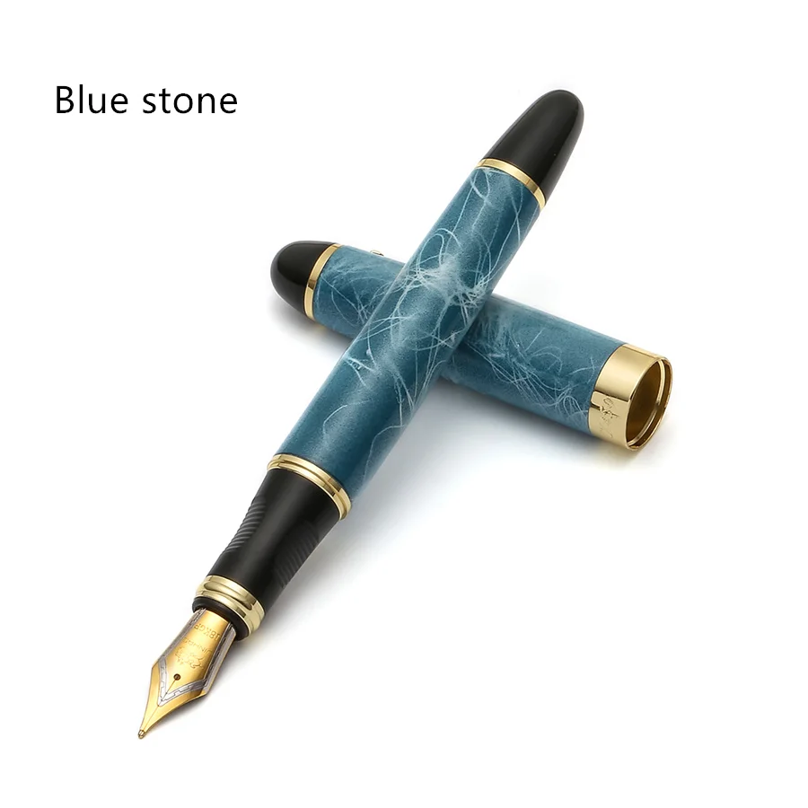 Blue stone Роскошная перьевая ручка, средние перьевые чернильные ручки для письма, бизнес-подарок, канцелярские принадлежности Caneta tinteiro, офисные школьные принадлежности F293 - Цвет: Blue stone