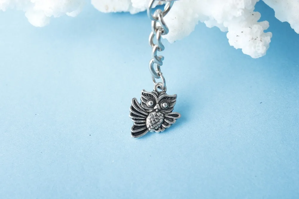 10 штук оптовая продажа лучшего подарка ювелирных изделий - Гарри Поттер милый серебряный сова подвеска брелок модные ювелирные изделия на.