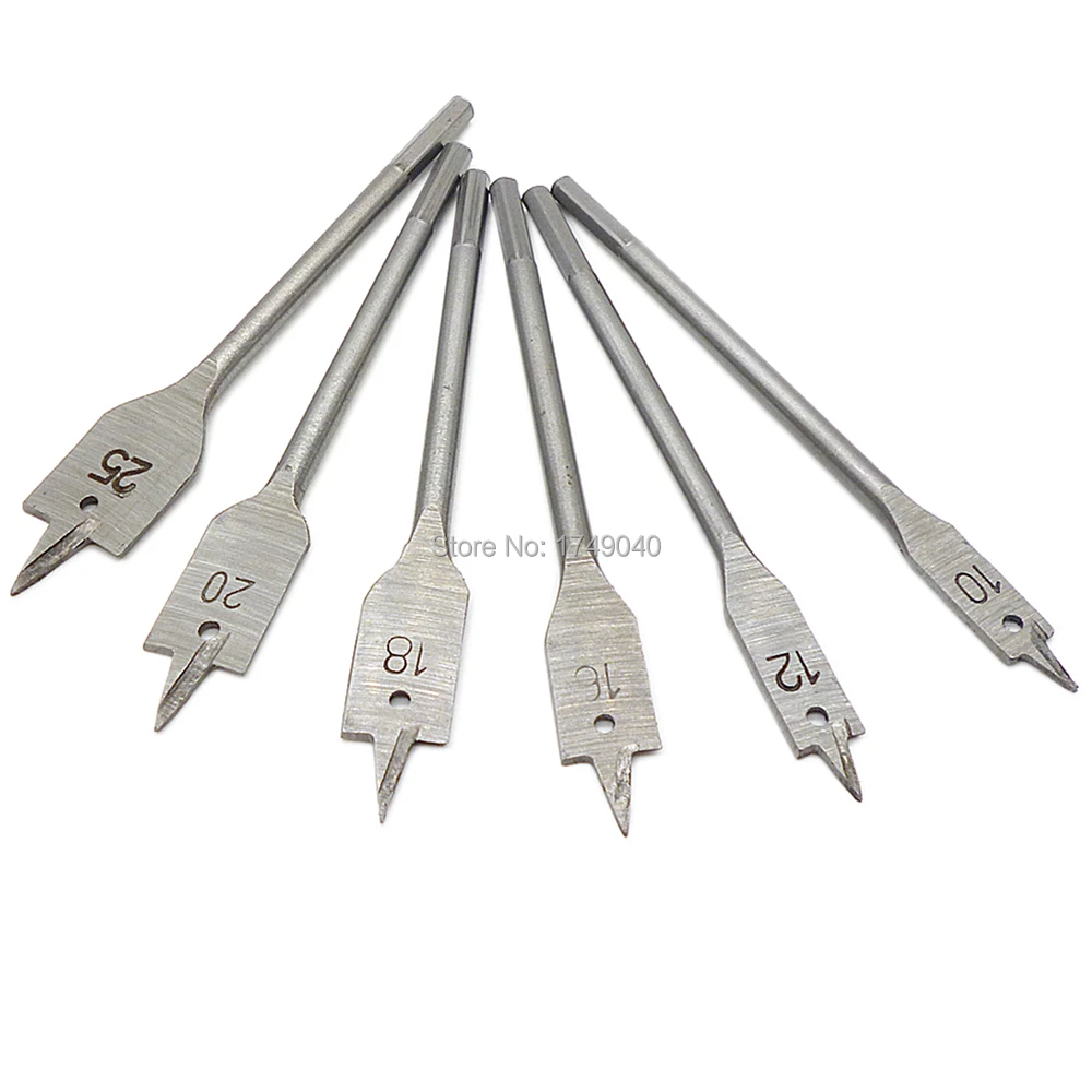 6 шт. Набор бит для сверления дерева 1/4 дюйма 10 мм 12 16 18 20 25 мм|wood boring drill bits|drill bit