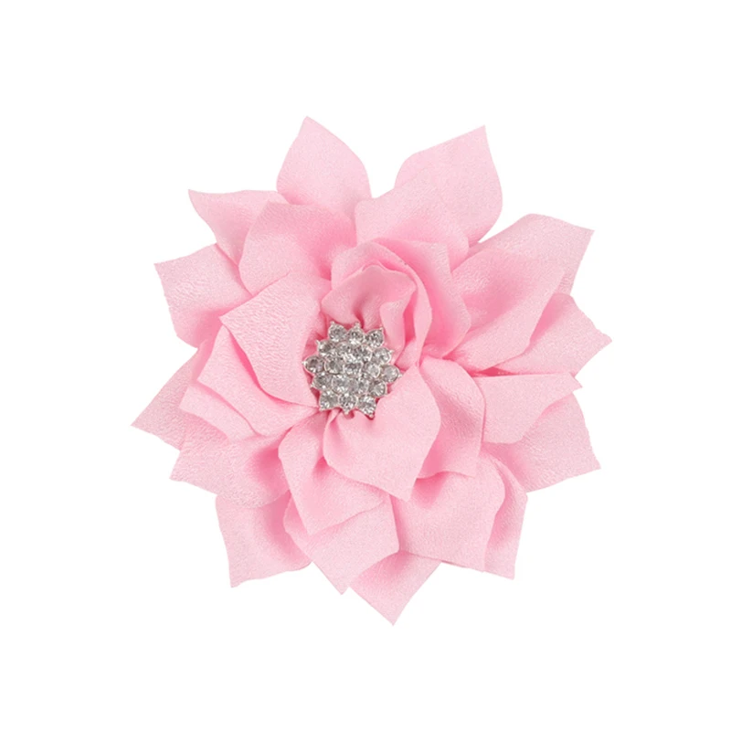 Повязка на голову в виде лотоса для маленьких девочек 1 шт. сатиновые Алмазные