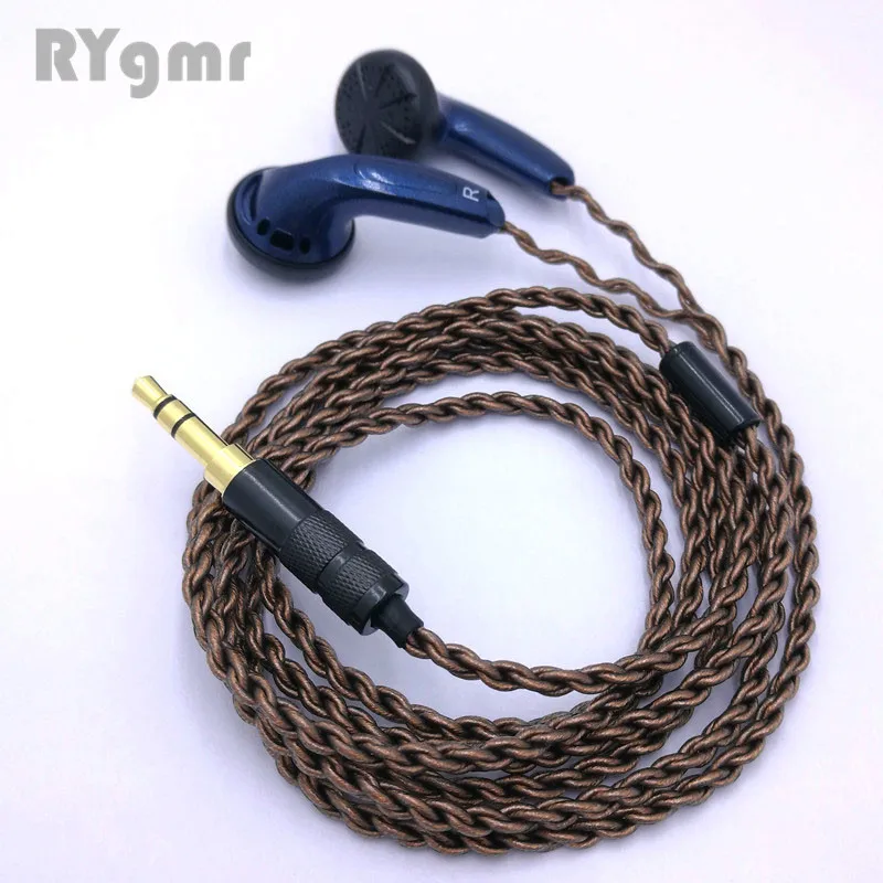 RY4S UE cable blue RY4S оригинальные наушники-вкладыши 15 мм качество музыки звук HIFI наушники(MX500 стильные наушники) 3,5 мм L изгиб hifi кабель - Цвет: RY4S UE cable blue