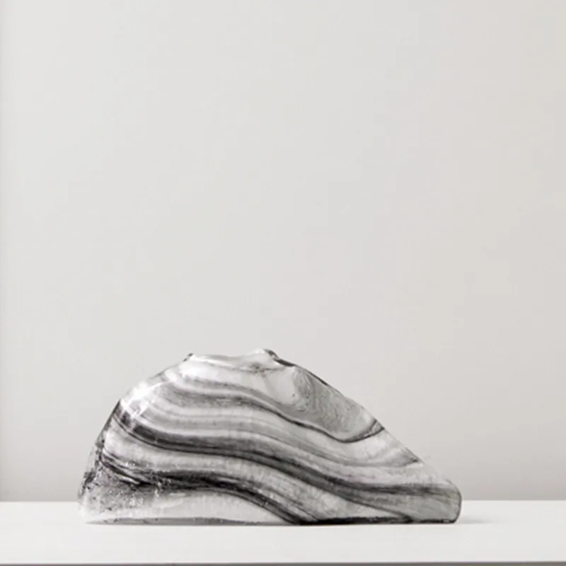 

Modern Living Room Office Landscape Glass Art Creative Vase Desktop Model Decoration Business Gift M2017