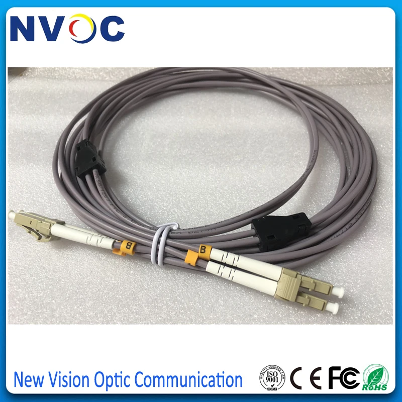 10 шт./лот дуплекс 62 5/125 DX 3 0 мм 6 метров ПВХ LC/UPC Бронированный Оптоволоконный