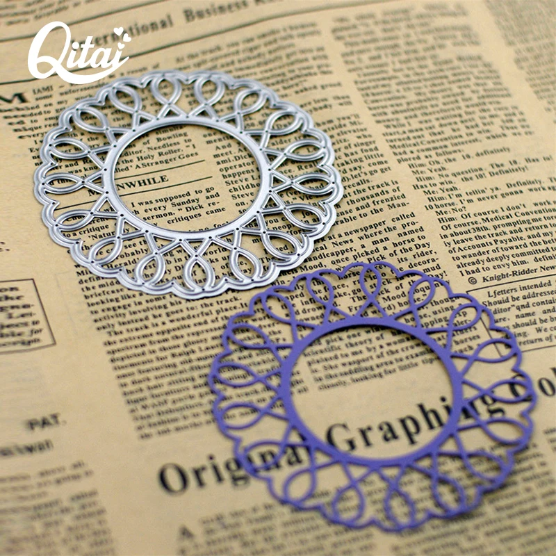 QITAI 1 шт. металлические режущие штампы шаблон DIY скрапбукинга карточные бумажные