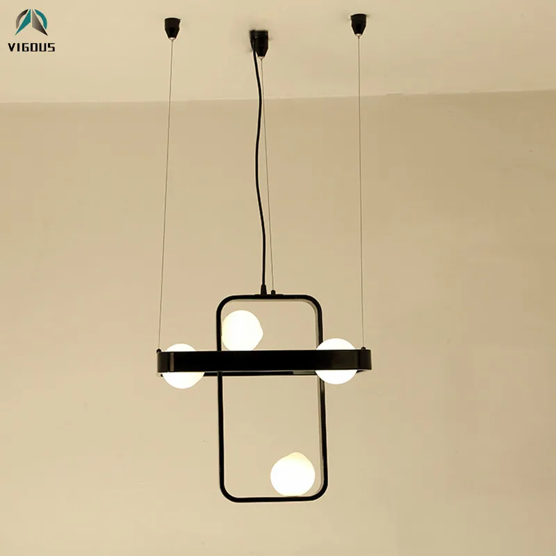 Скандинавские простые квадратные G4 светодиодные подвесные светильники